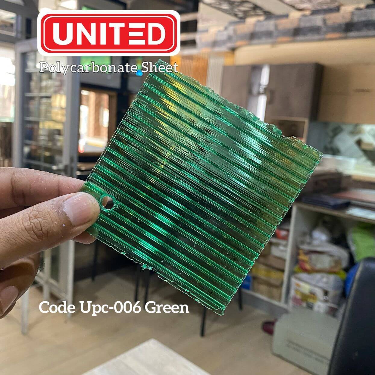 United Polycarbonate sheet Multiwall (UPC - 006) Green